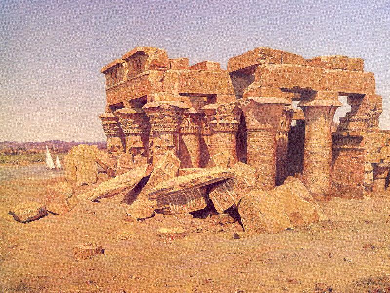 Palmer, Walter Launt The Egyptian Temple of Kom-Ombo china oil painting image